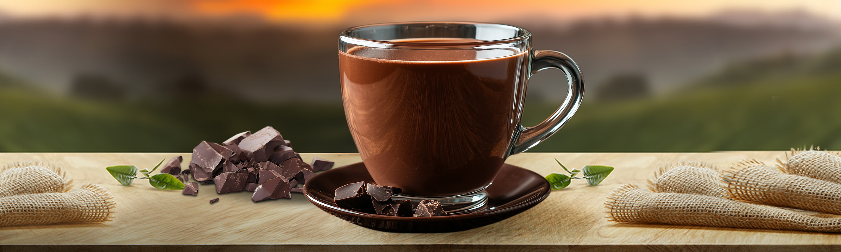 Waffeln und Kapseln Schokolade oder hei&szlig;e Schokolade