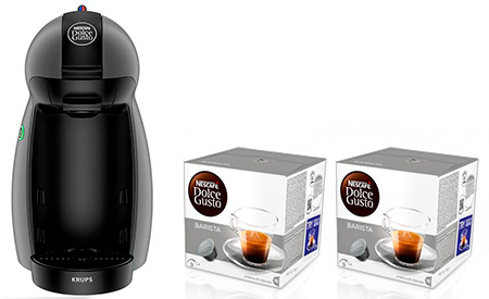 Macchina  Caffé Piccolo Anthrazit Krups KP100B10 Nescafé Dolce Gusto