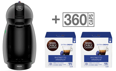 Macchina Caffé Piccolo Anthrazit KP100B10 Nescafé Dolce Gusto Macchina Caffé Piccolo Anthrazit Krups KP100B10 Nescafé Dolce Gusto