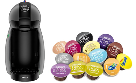 Macchina  Caffé Piccolo Grigio Antracite Krups KP100B10 Nescafé Dolce Gusto