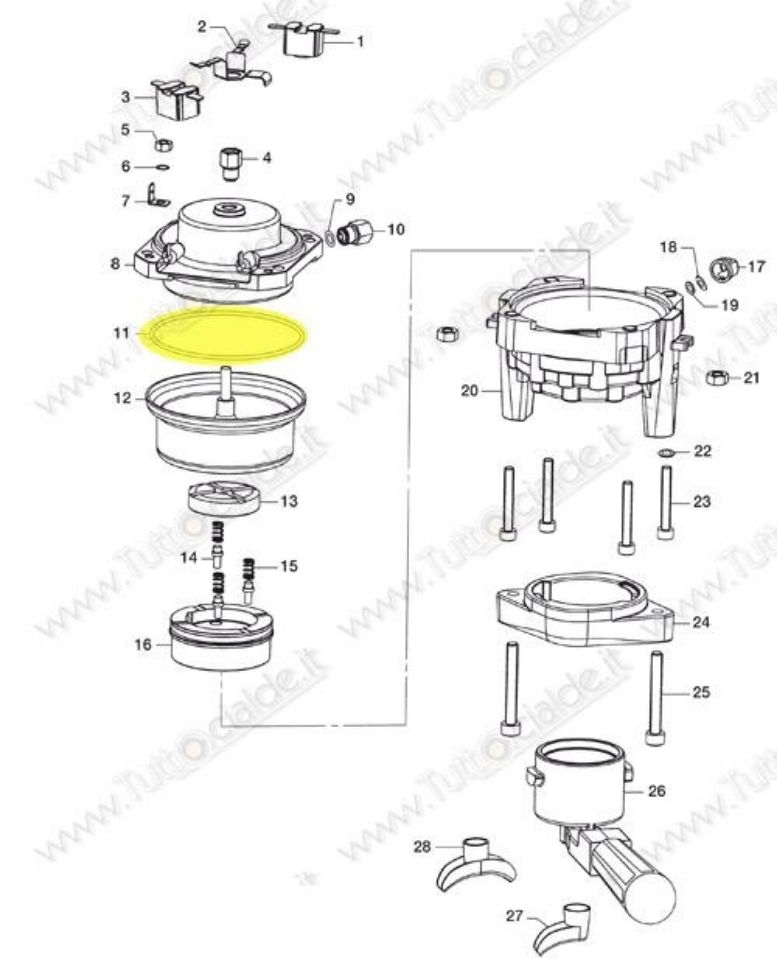 Bild von OR 4300 Silicone macchina caffè Lavazza LB800 60050 CA3