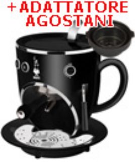 Zeige Details für Tazzona Trio  Bialetti  mit Adapter Agostani Bild von Tazzona Trio  Bialetti  mit Adapter Agostani