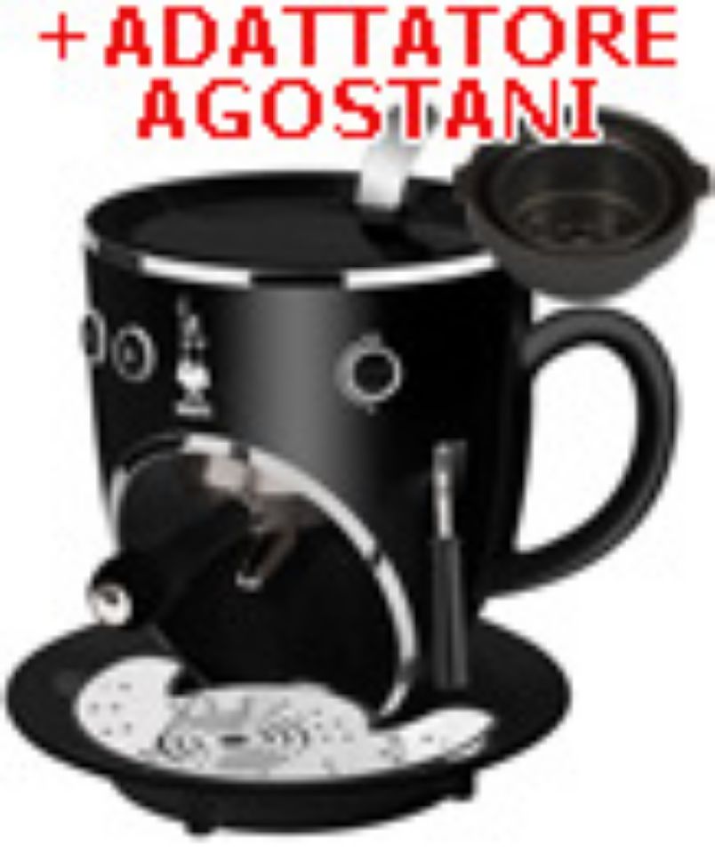 Bild von Tazzona Trio Bialetti mit Adapter Agostani Bild von Tazzona Trio Bialetti mit Adapter Agostani