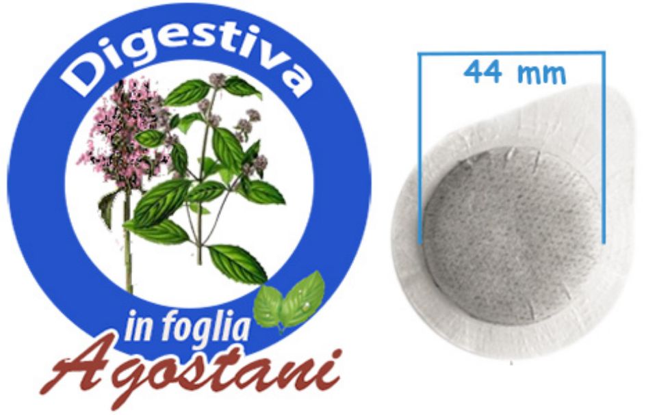Bild von 50 ESE Pads 44mm Agostani Tisana Digestiva/Verdauungstee kompatibel MOKONA