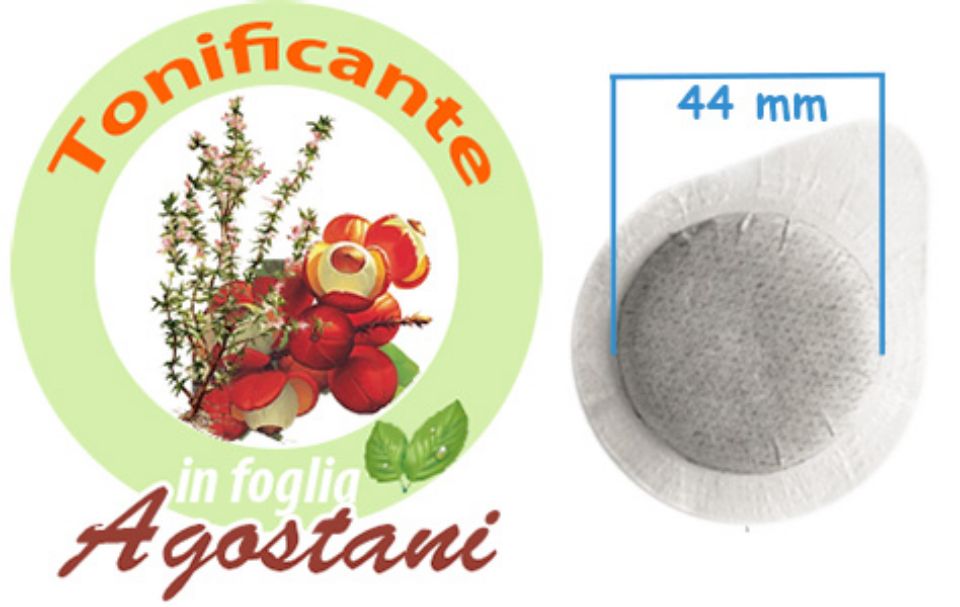 Bild von 50 ESE Pads 44mm Agostani Tisana Tonificante/belebender Kräutertee kompatibel MOKONA