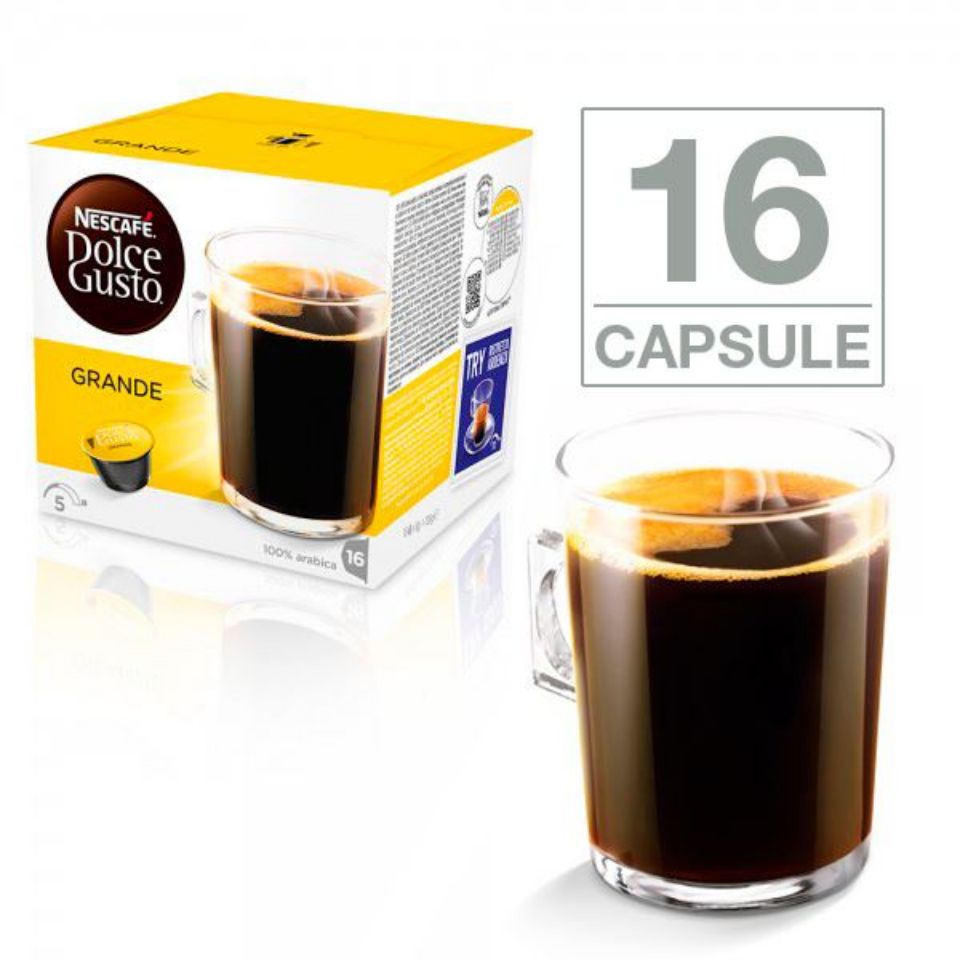 Bild von 16 Kapseln Nescafè Dolce Gusto Grande caffè Crema