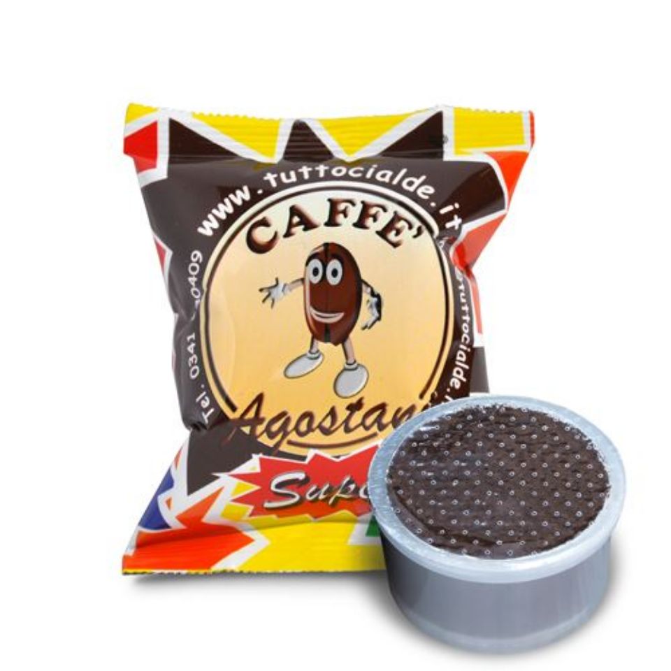 Bild von 100 Kaffeekapseln Agostani SUPER Einzeldosis kompatibel mit Kaffeemaschine LAVAZZA Point