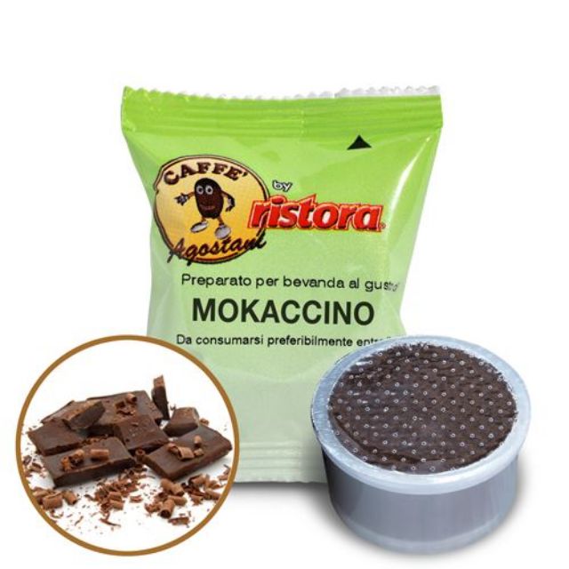 Zeige Details für 50 Kaffeekapseln Agostani by Ristora MOKACCINO kompatibel Lavazza POINT Bild von 50 Kaffeekapseln Agostani by Ristora MOKACCINO kompatibel Lavazza POINT