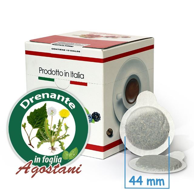 Zeige Details für 10 ESE Pads 44mm Agostani Tisana Drenante/ablassender Kräutertee kompatibel MOKONA Bild von 10 ESE Pads 44mm Agostani Tisana Drenante/ablassender Kräutertee kompatibel MOKONA