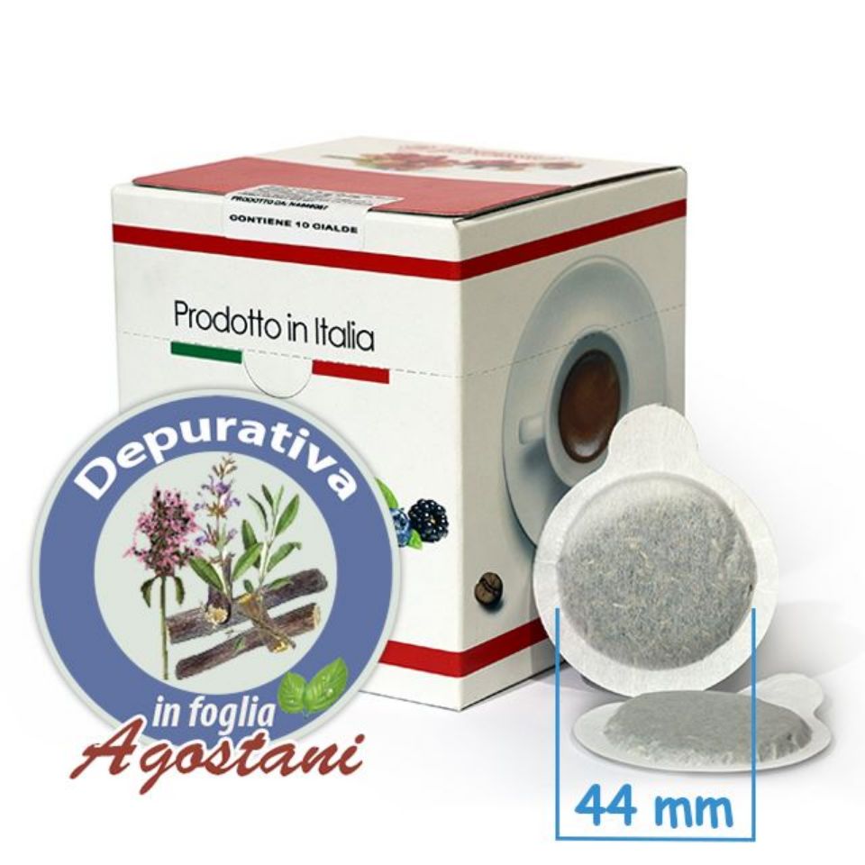 Bild von 10 ESE Pads 44mm Agostani Tisana Depurativa/reinigender Kräutertee kompatibel MOKONA