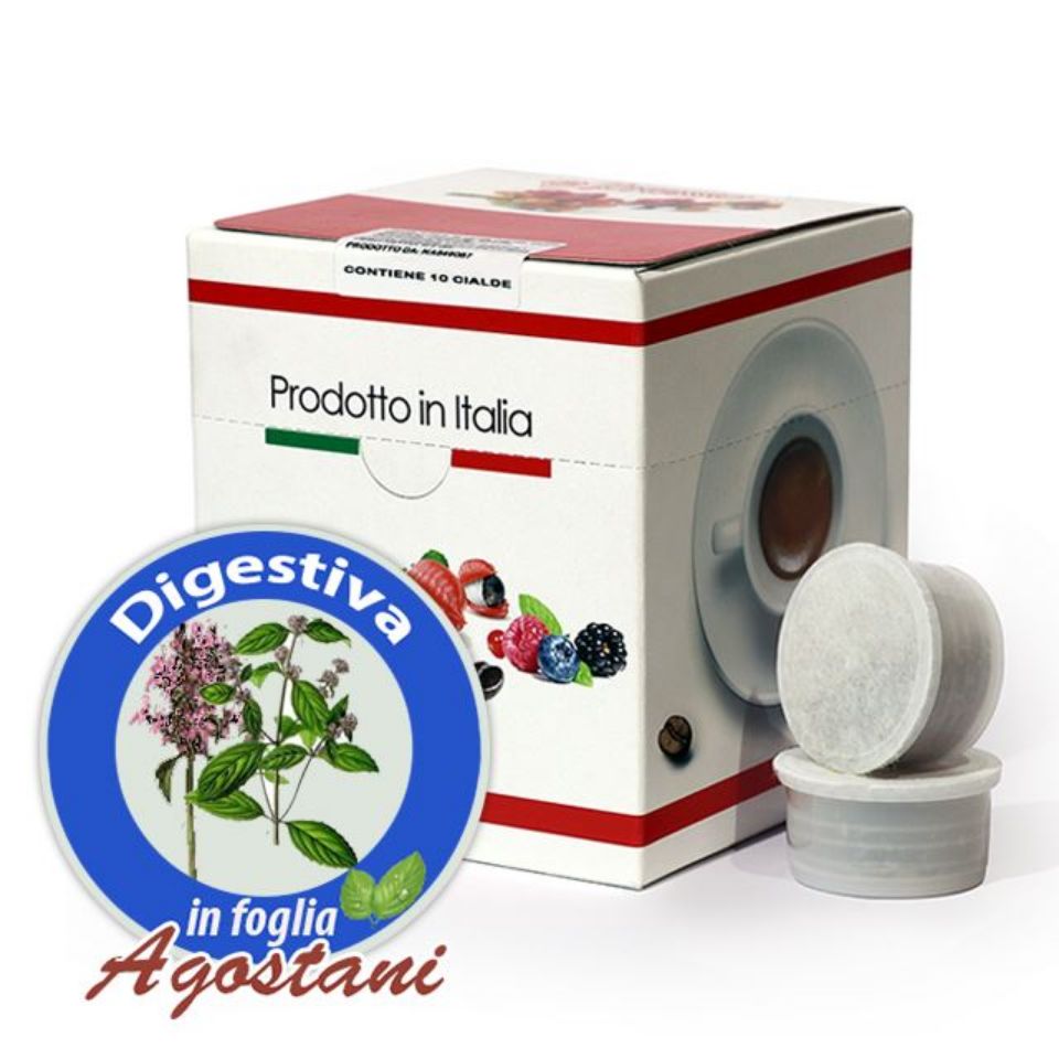 Bild von 10 Kapseln Verdauungstee Agostani kompatibel Lavazza POINT