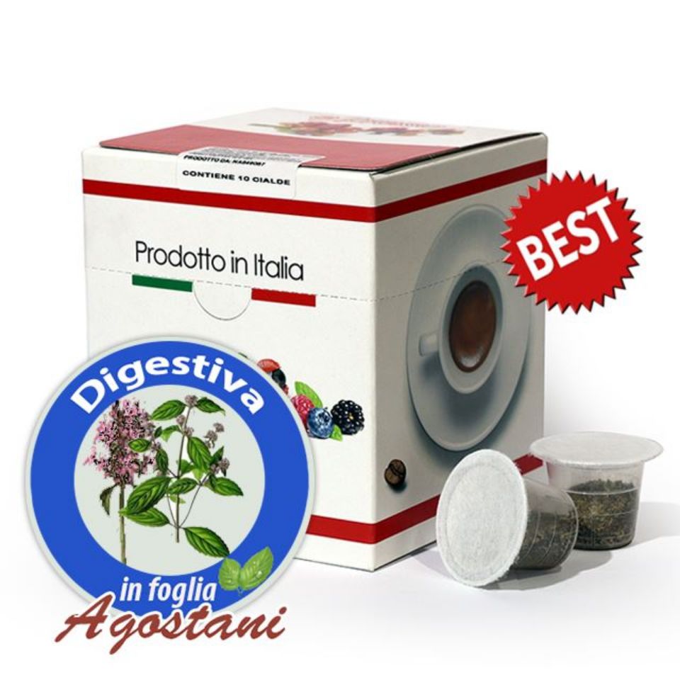 Bild von 10 Kapseln Kraeutertee Digestiva Agostani Best kompatibel mit Nespresso