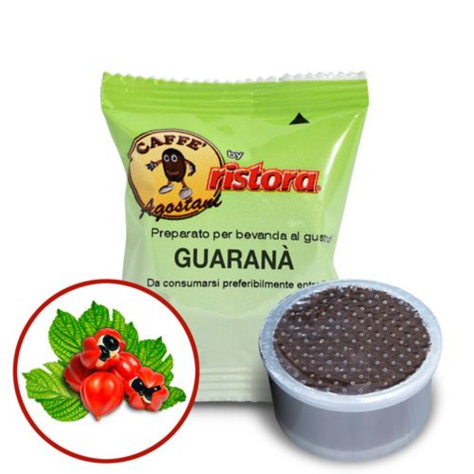 Bild von 50 Kaffeekapseln Agostani Aroma GUARANA kompatibel Bialetti mit Adapter