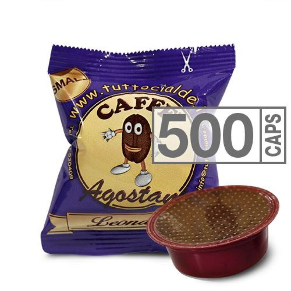 Bild von 500 Kaffeekapseln Agostani SMALL Leonardo passend Lavazza A Modo Mio