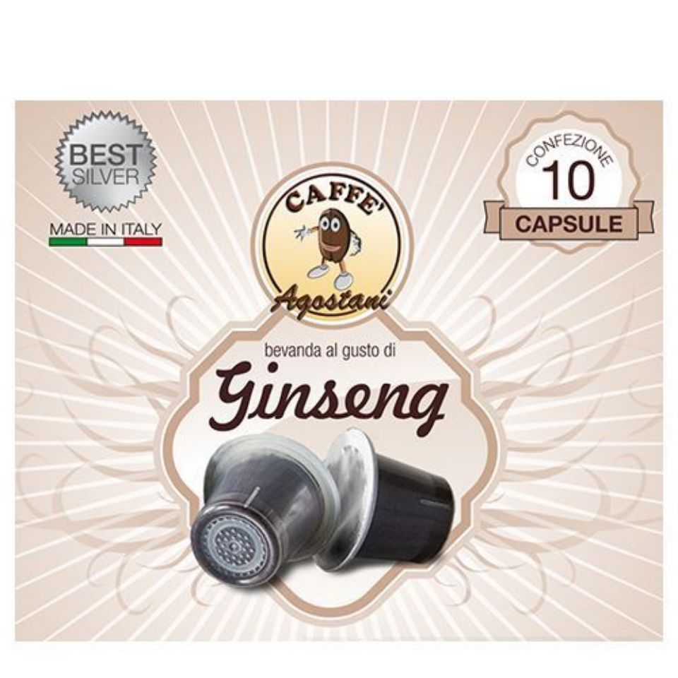 Bild von 60 Kapseln Ginseng Agostani Best Silver kompatibel  mit Nespresso