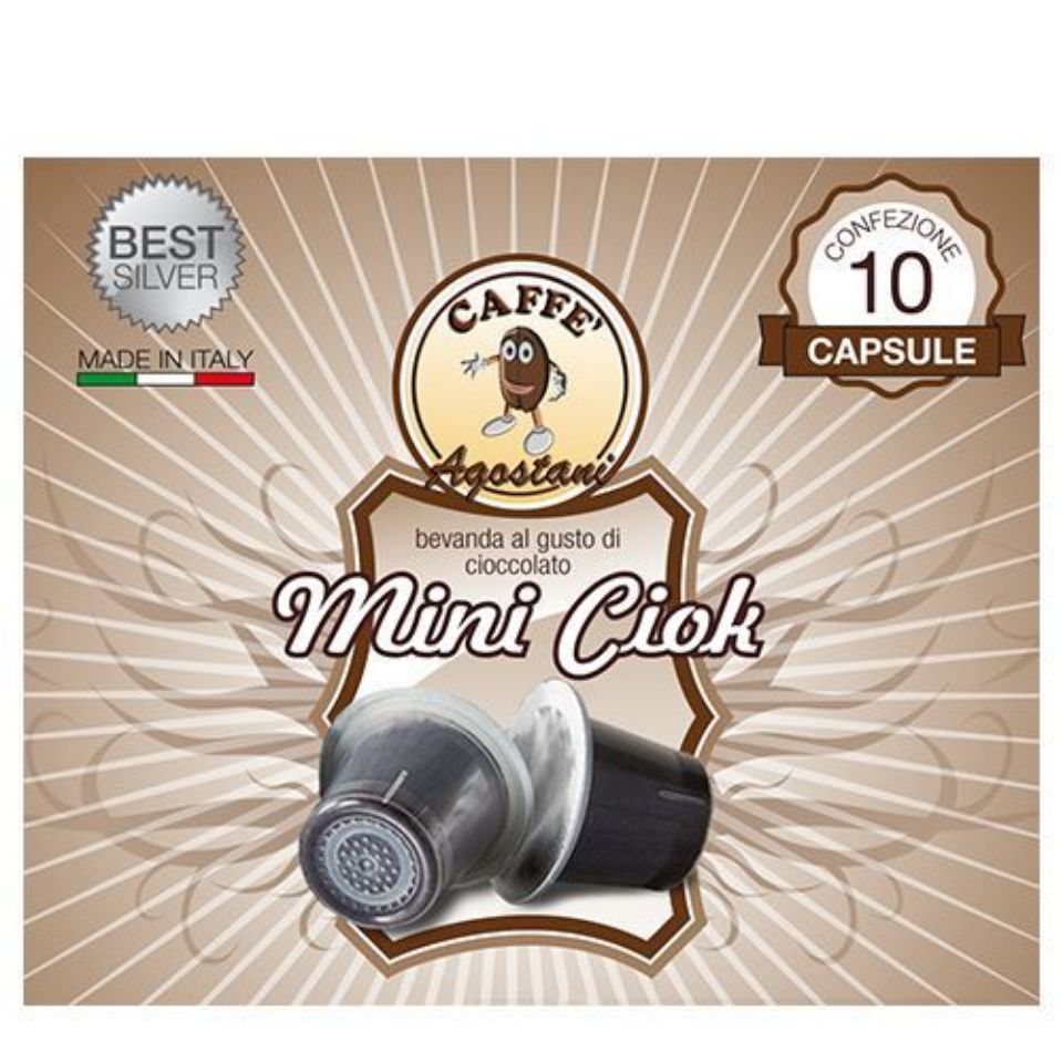 Bild von 60 Kapseln Schokoladegetränk Agostani Best Silver kompatibel mit Nespresso