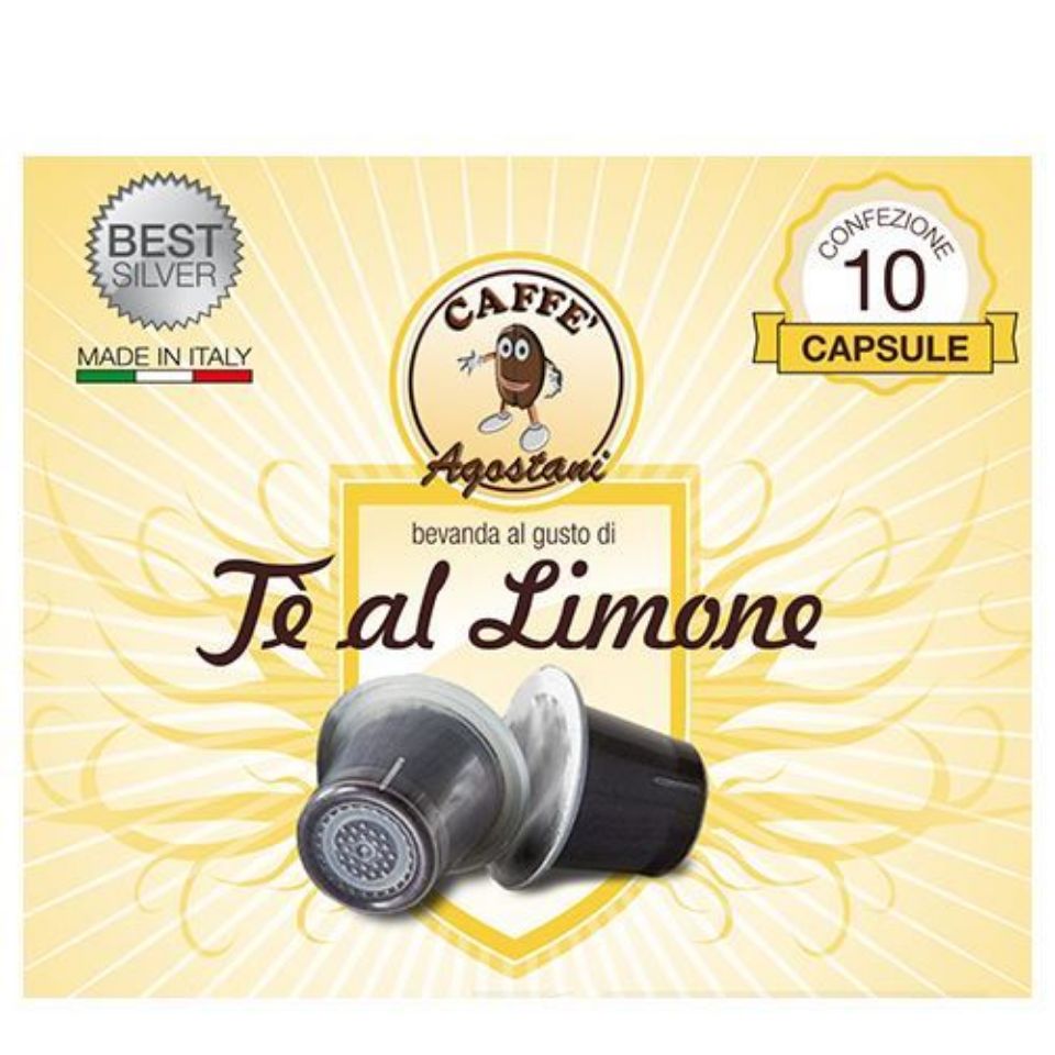 Bild von 60 Kapseln Zitronentee Agostani Best Silver kompatibel mit Nespresso