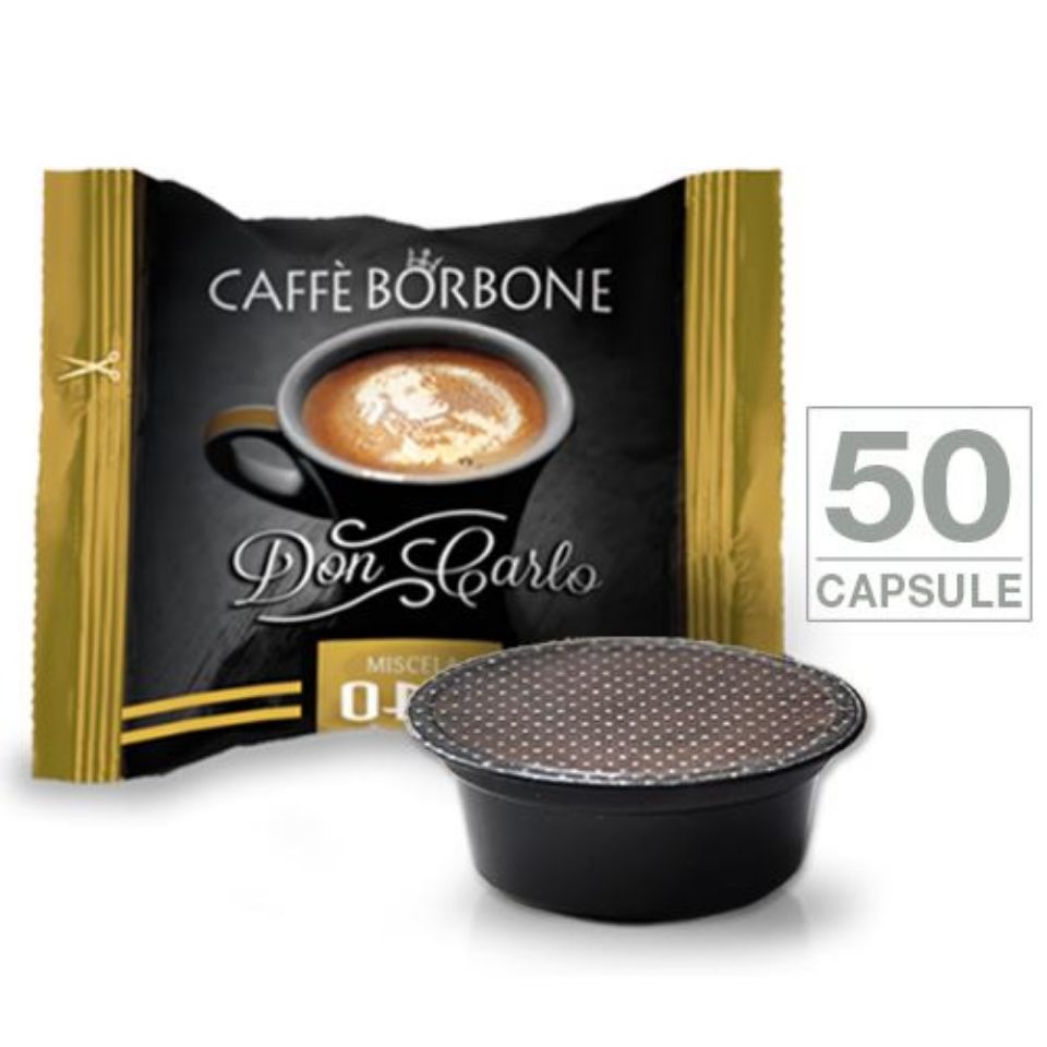 Bild von 50 Kapseln Don Carlo caffè Borbone Mischung GOLD (alternativ Lavazza A Modo Mio)