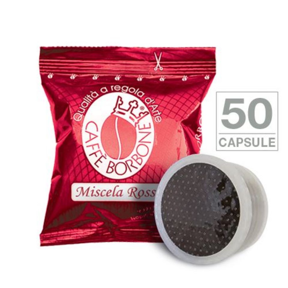 Bild von 50 Kapseln caffè Borbone Mischung ROT alternativ Espresso Point Bild von 50 Kapseln caffè Borbone Mischung ROT alternativ Espresso Point