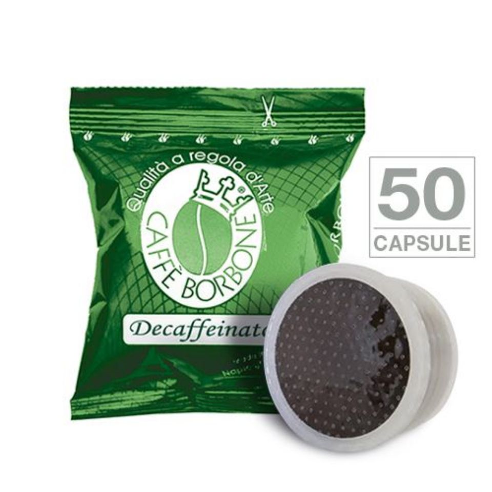 Bild von 50 Kapseln caffè Borbone Mischung GRÜN ENTKOFFEINIERT Einzeldosis alternativ Espresso Point (Verpackung 50 Stck) Bild von 50 Kapseln caffè Borbone Mischung GRÜN ENTKOFFEINIERT Einzeldosis alternativ Espresso Point (Verpackung 50 Stck)