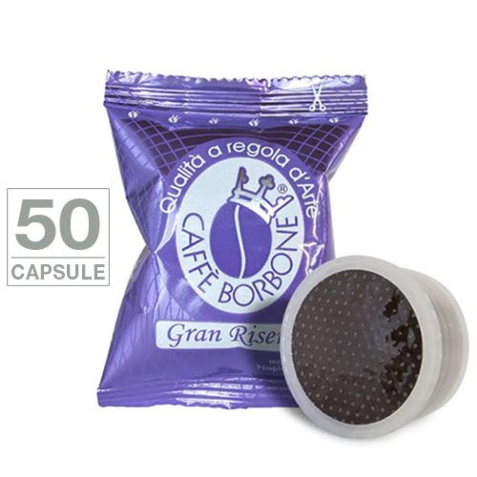 Bild von 50 Kapseln caffè Borbone GRAN RISERVA Einzeldosis alternativ Espresso Point  (Verpackung von 50 Stck)
