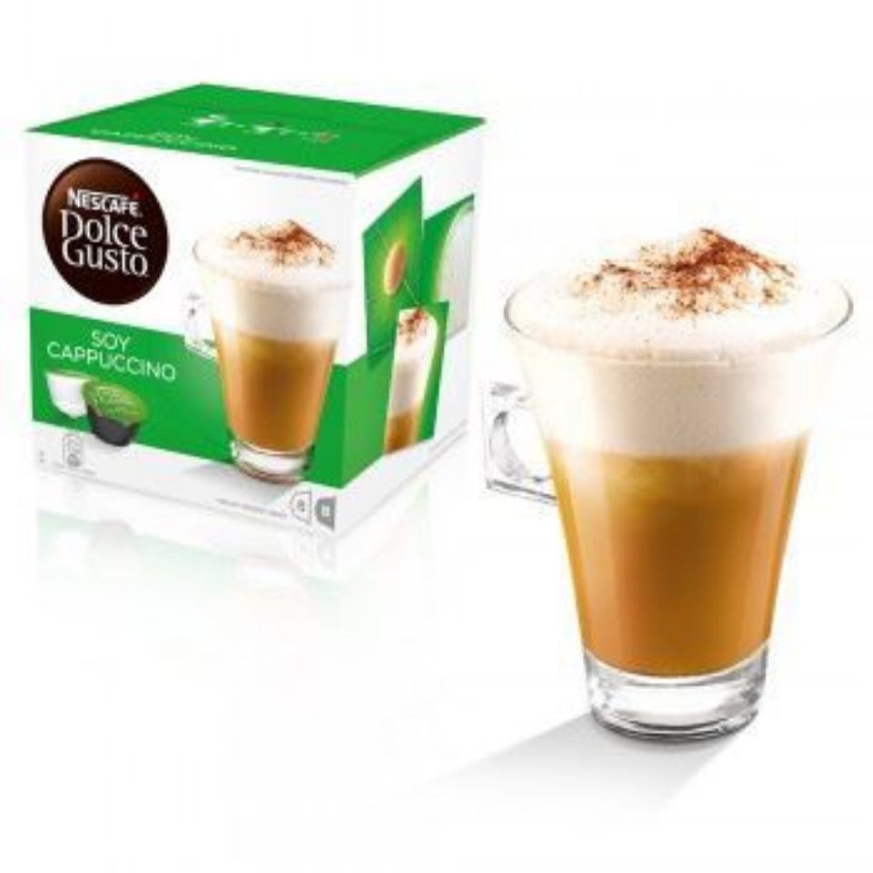 Bild von 16 Kapseln Nescafé Dolce Gusto SOY Cappuccino