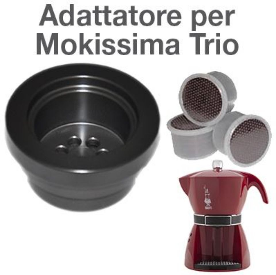 Bild von Adapter für Kaffeemaschine Mokissima Trio + 300 Kapseln Agostani 