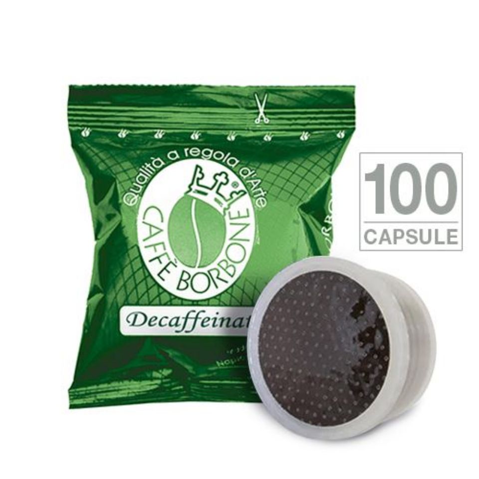 Bild von 100  Kaffeekapseln Borbone Mischung VERDE DECAFFEINATO  Einzeldosis kompatibel mit Espresso Pointis alternativ Espresso Point (Verpackung 50 Stck) 