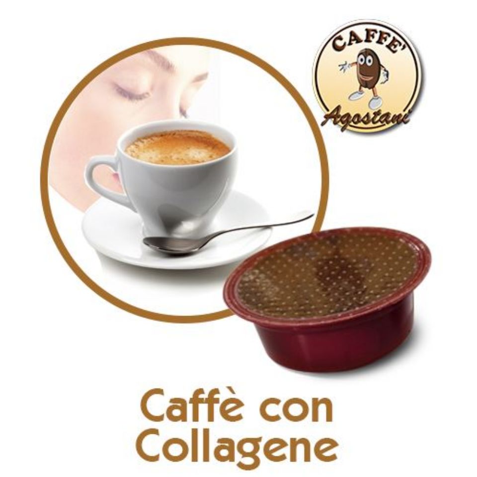 Bild von 14 Kaffeekapseln mit Kollagen Agostani SMALL kompatibel Lavazza a Modo Mio