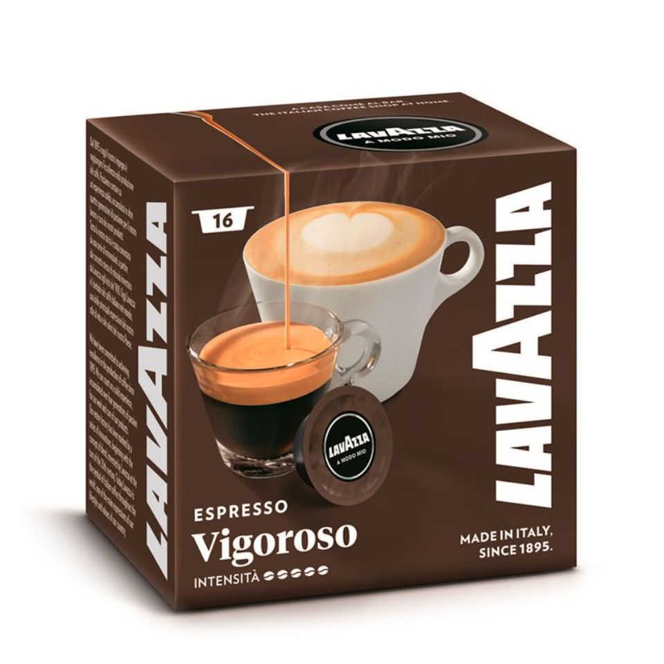 Bild von 128 Kapseln Kaffee A Modo Mio Lavazza Vigoroso