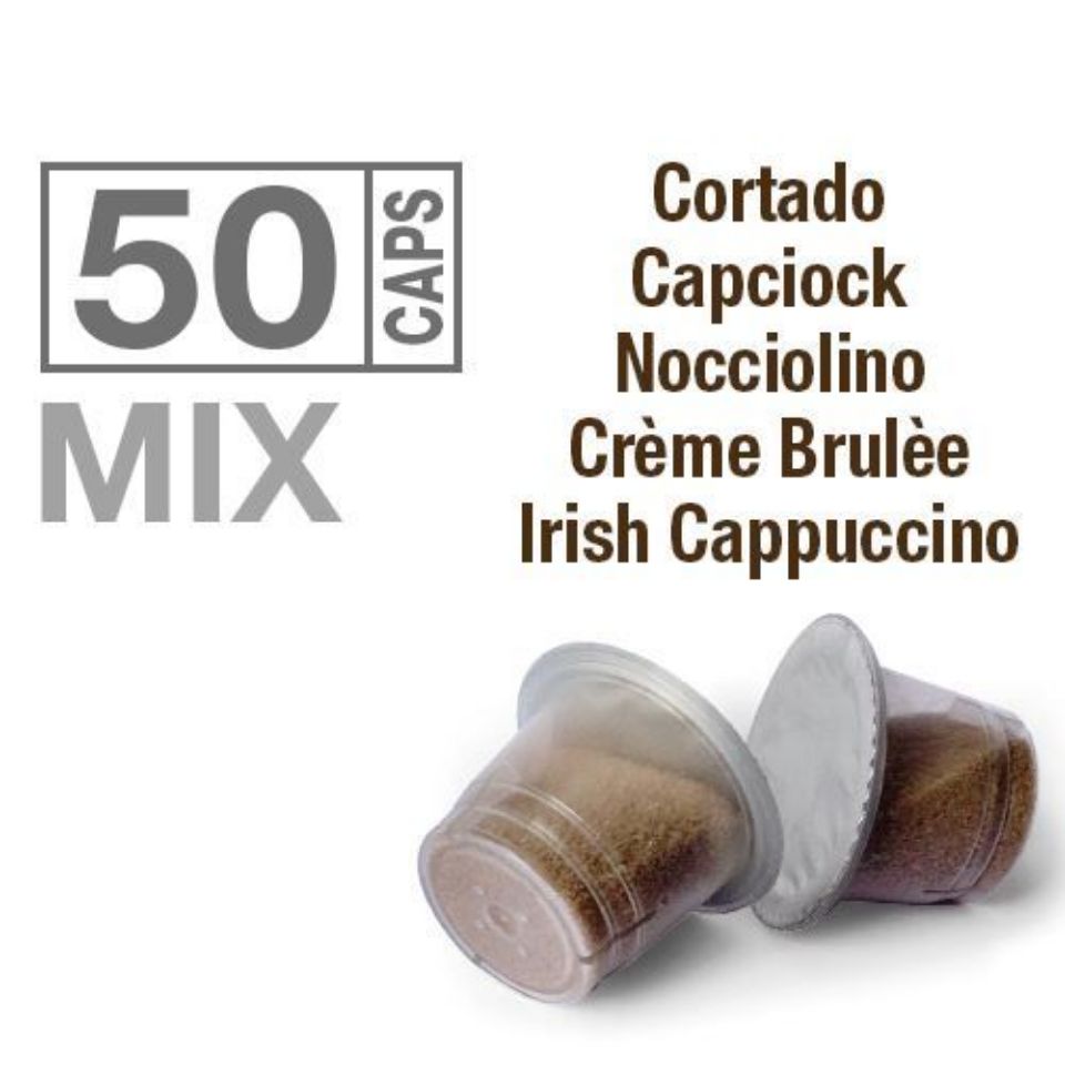 Bild von SONDERANGEBOT: 50 Kapseln Caffè Agostani BEST Mix Soluble kompatibel Nespresso