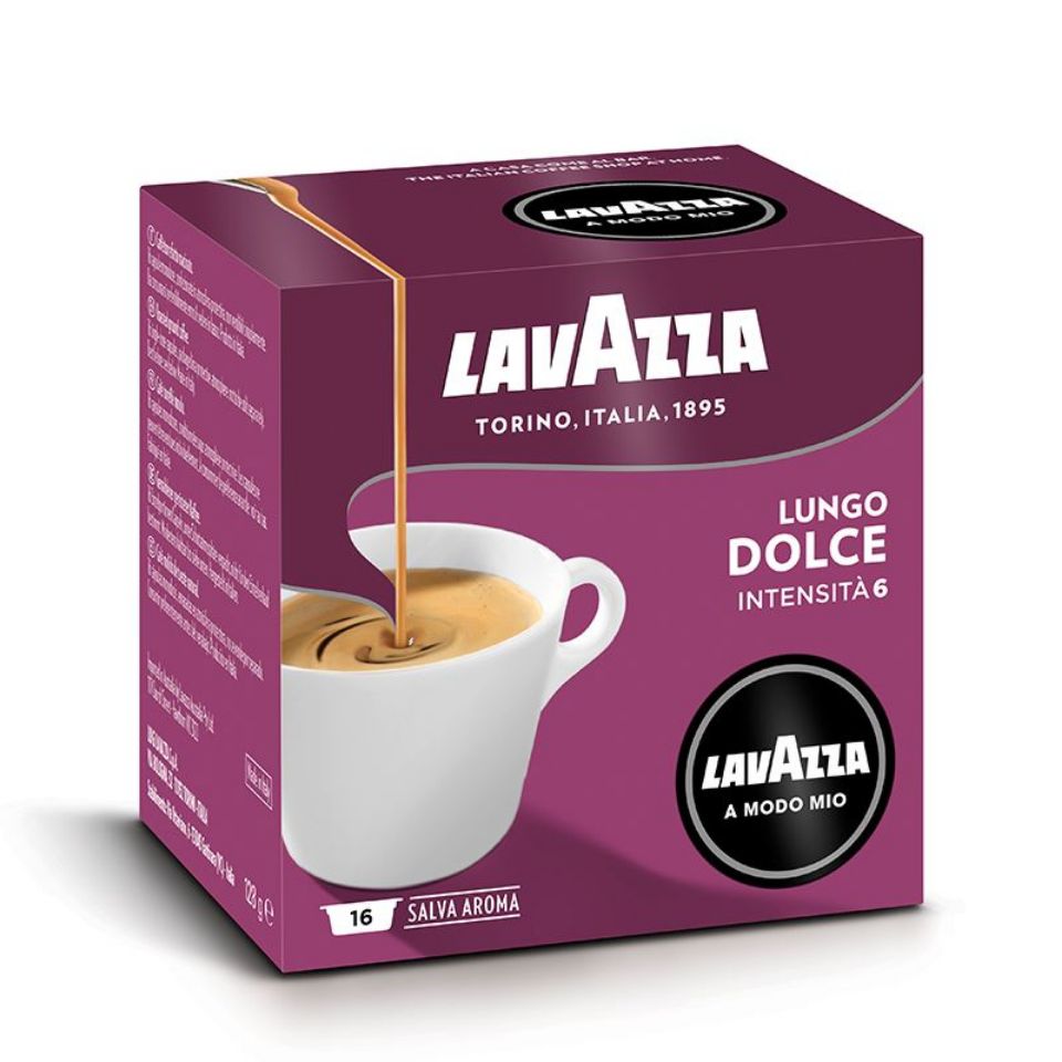 Bild von 128 Kapseln Kaffee A Modo Mio Lavazza Dolcemente 