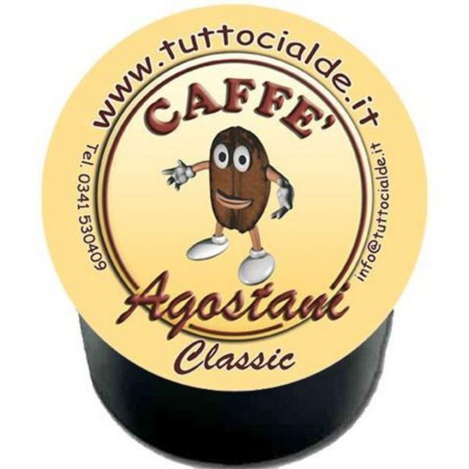 Bild von 100 Kaffeekapseln Agostani Classic kompatibel mit Kaffeemaschinen Lavazza BLUE und Lavazza In Black