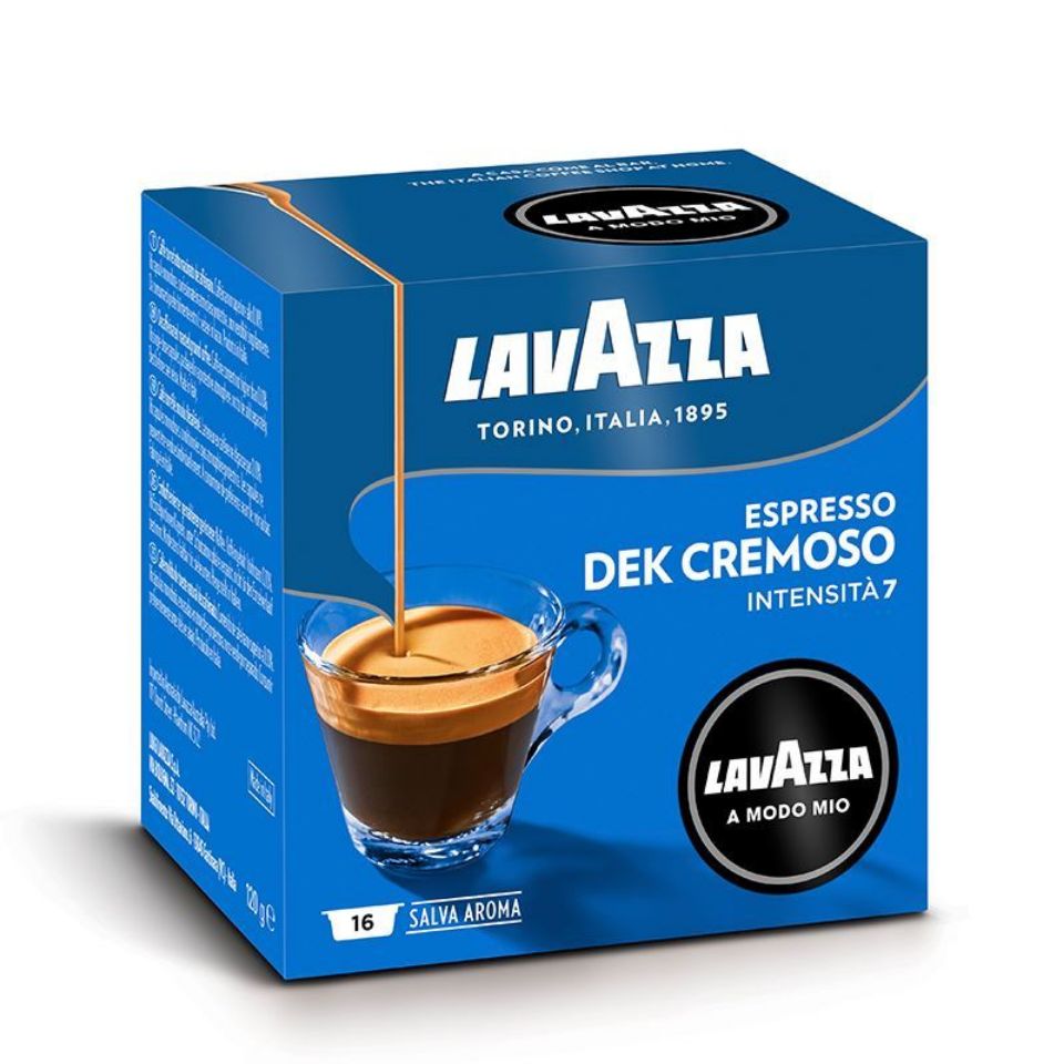 Bild von Angebot: 128 Kapseln A Modo Mio Lavazza Cremosamente Dek (entkoffeinierter Kaffee) mit Versand kostenlos
