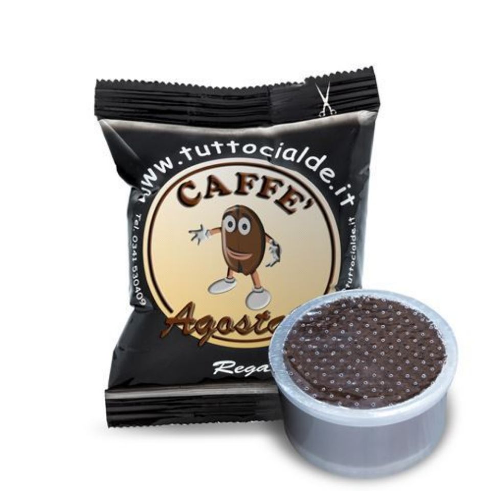 Bild von 100 Kaffeekapseln Agostani Mischung REGAL Einzeldosis kompatibel Bialetti mit Adapter 
