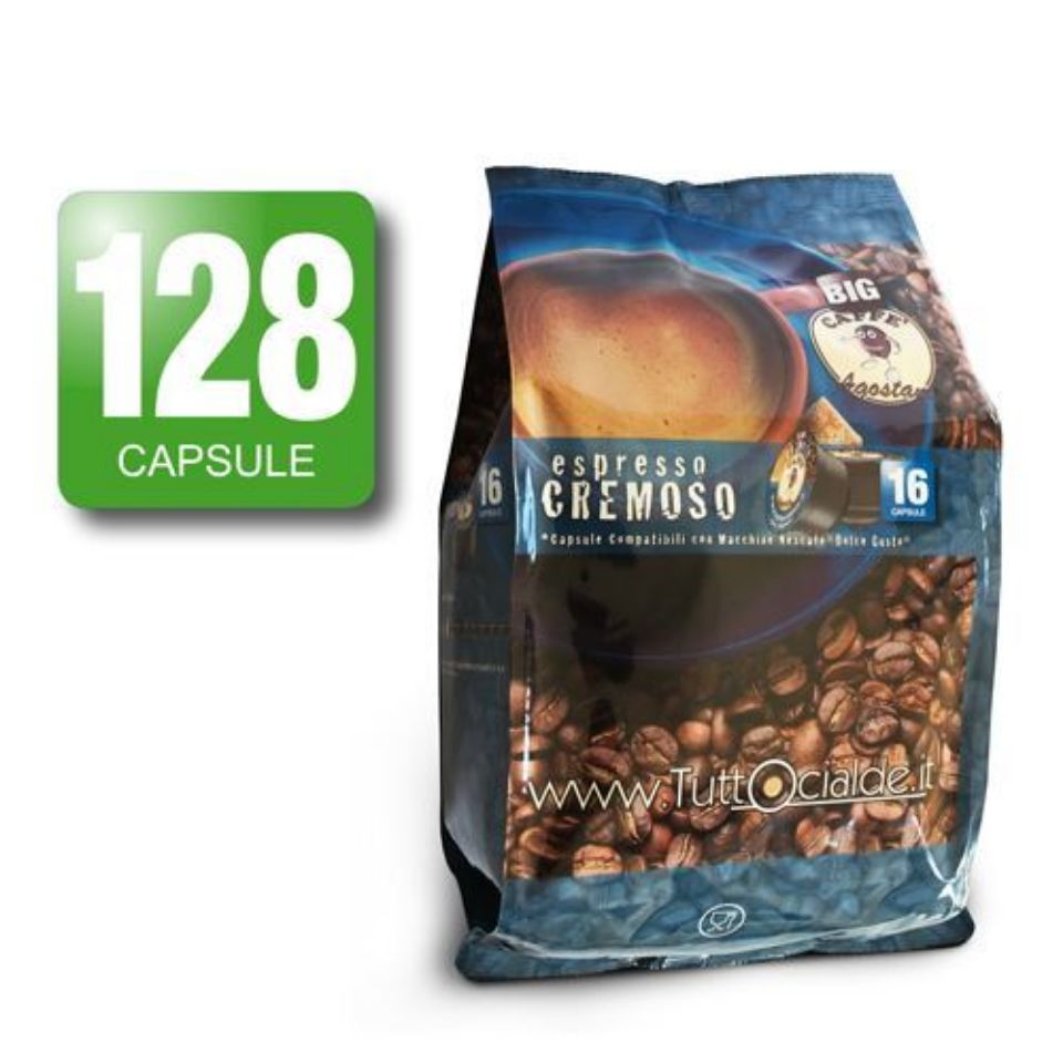 Bild von 128 Kaffeekapseln Agostani BIG Espresso Cremoso kompatibel Nescafé Dolce Gusto