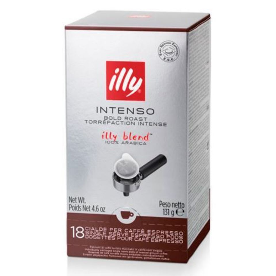 Bild von 216 Papierfilter Pads 44mm ESE Illy Caffè INTENSO dunkle Röstung