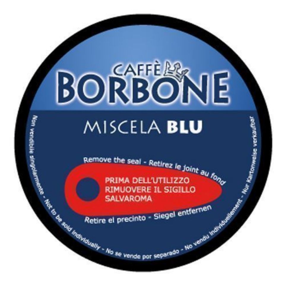 Bild von 90 Caffè Borbone Kapseln Kaffeemischung BLAU kompatibel Nescafè Dolce Gusto 