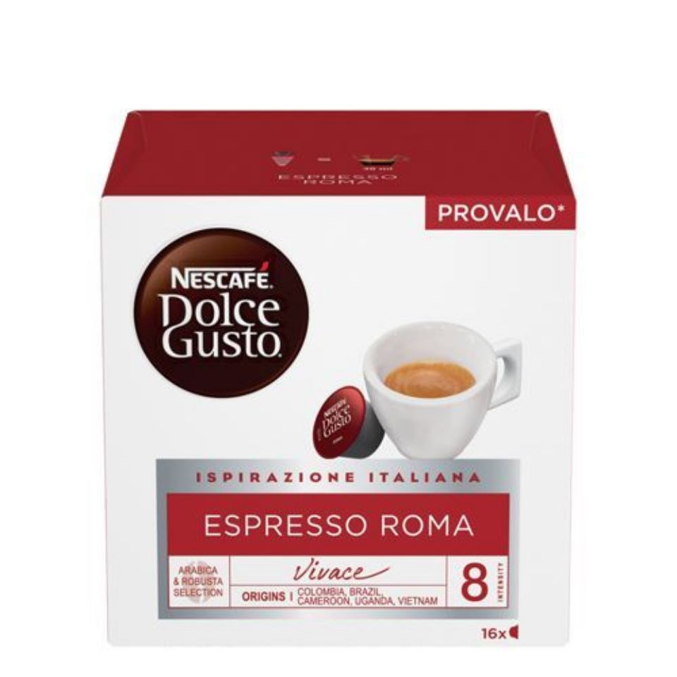 Bild von 96 Kapseln Espresso ROMA Nescafé Dolce Gusto Ispirazione Italiana