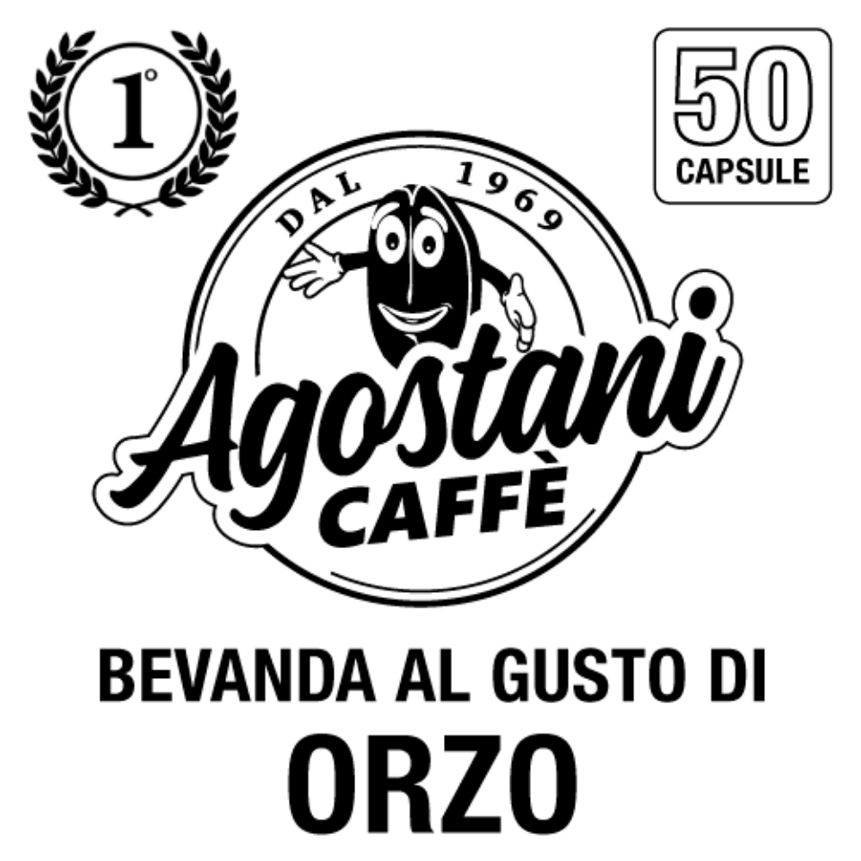Bild von 50 Kapseln von lösliches Getränk mit dem Geschmack von Gerste Agostani Primo kompatibel Uno System Indesit e Maranello