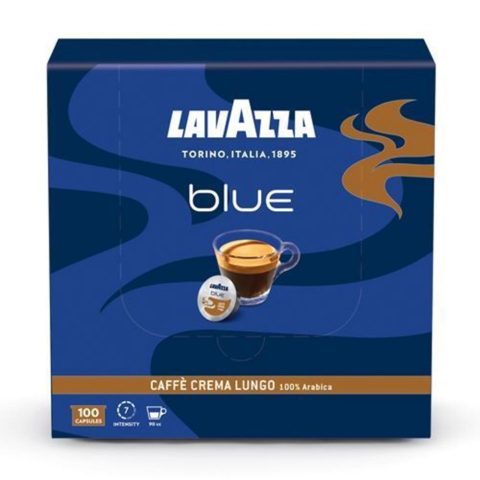 Bild von 100 Kaffeekapseln Lavazza Blue Crema Lungo (ex crema dolce)