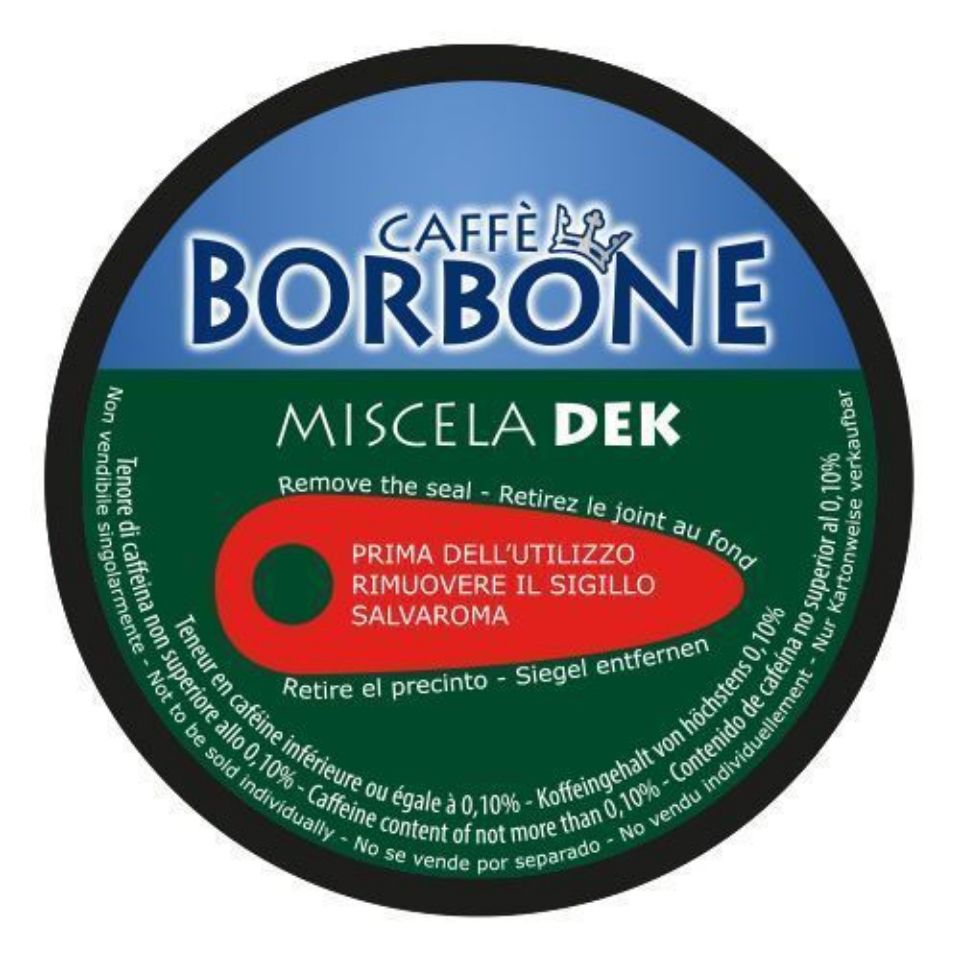 Bild von 90 Caffè Borbone Koffeinfrei Kapseln Kaffeemischung DEK kompatibel Nescafè Dolce Gusto 