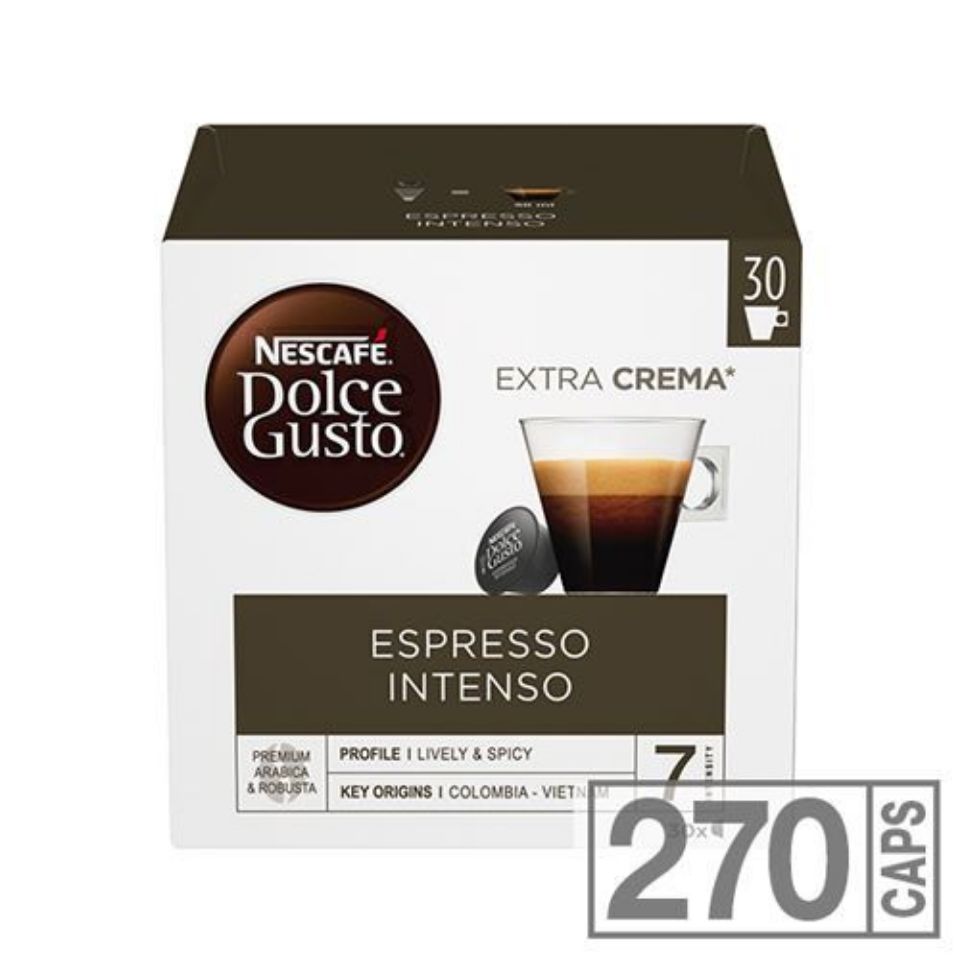 Bild von 270 Kapseln Nescafè Dolce Gusto Espresso Intenso, die Spedition ist kostenlos