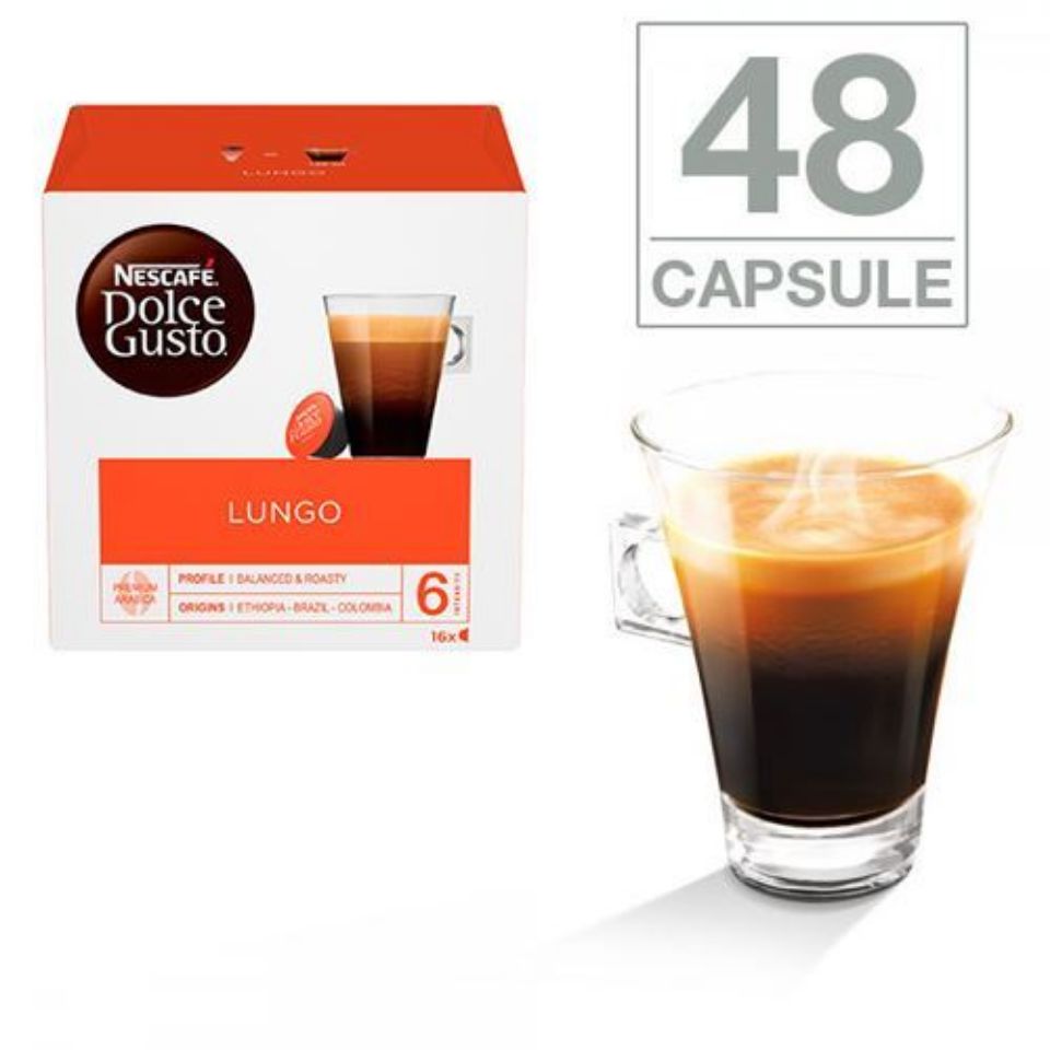 Bild von 48 Kapseln Nescafè Dolce Gusto Caffè Lungo