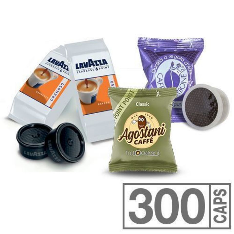 Bild von SONDERANGEBOT 300 Kapseln Mix Classic Gran Riserva Cremoso kompatibel Lavazza Espresso Point Spedition kostenlos