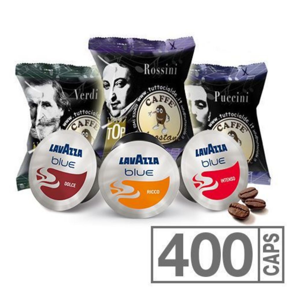 Bild von SONDERANGEBOT 200 Kapseln Lavazza Blue + 200 Kapseln Agostani Mix SPEDITION KOSTENLOS 