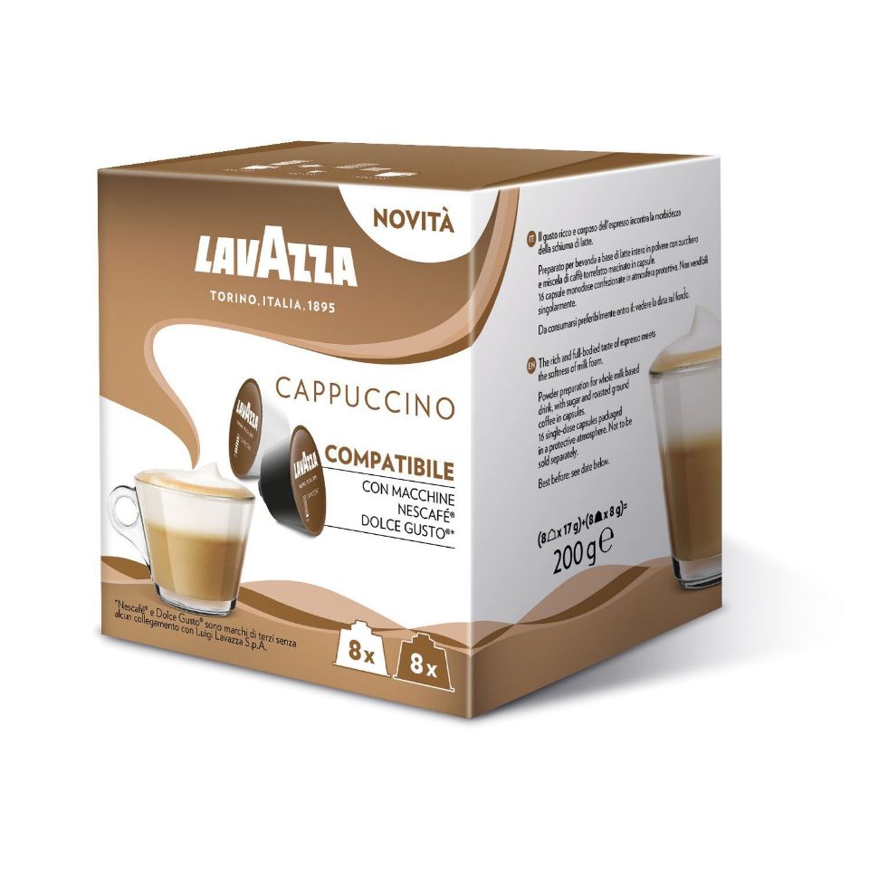 Bild von 16 kapseln Cappuccino Lavazza kompatibel Nescafè Dolce Gusto