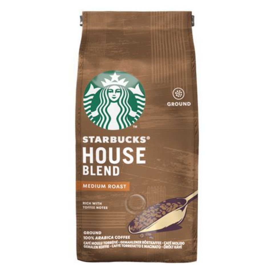 Bild von Starbucks gemahlener Kaffee House Blend, Packung mit je 200 g