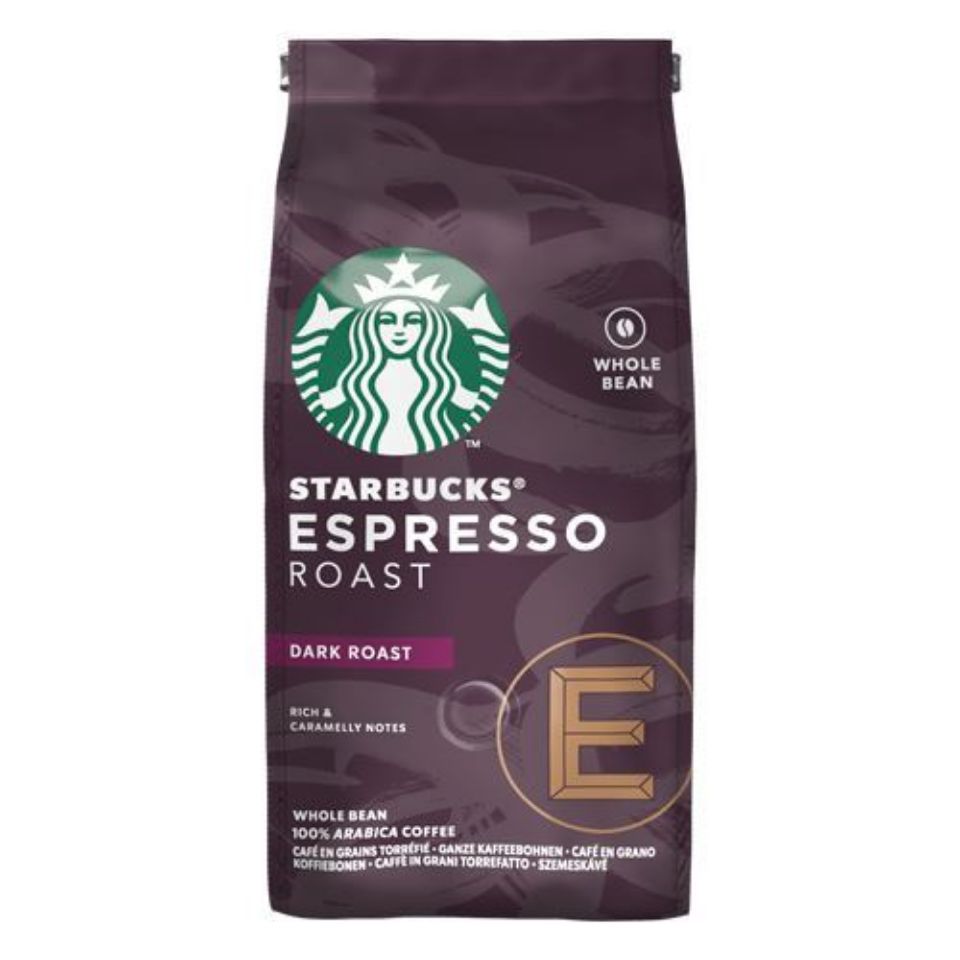 Bild von Kaffeebohnen von Starbucks Espresso Roast, Packung mit je 200 g