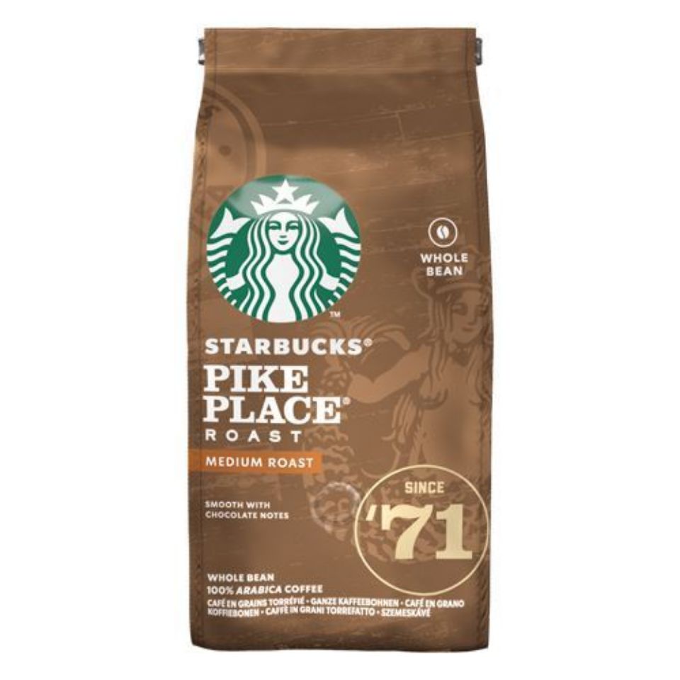 Bild von Kaffeebohnen von STARBUCKS Pike Place, Packung mit je 200 g